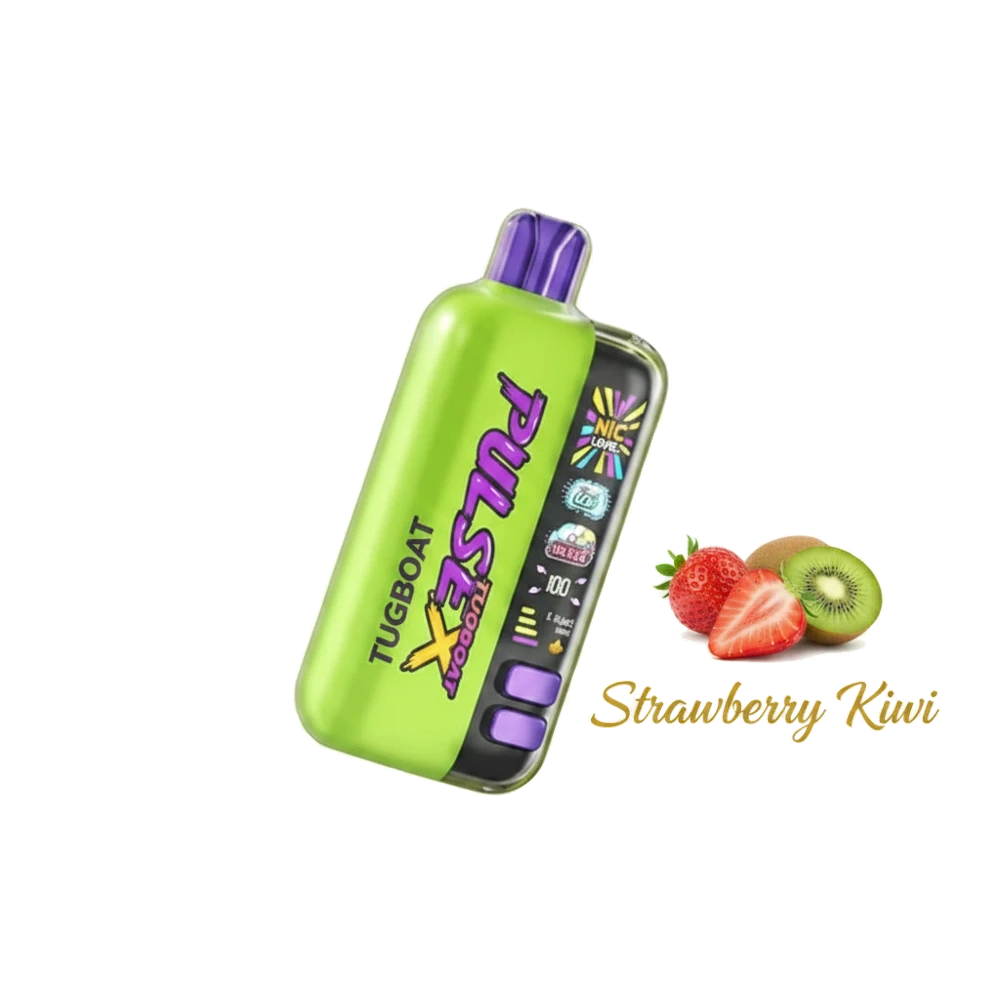 Tugboat PULSE X 50K Puffs in UAE 4 Buy New Tugboat PULSE X 50K Puffs in UAE Strawberry Kiwi premium transparent