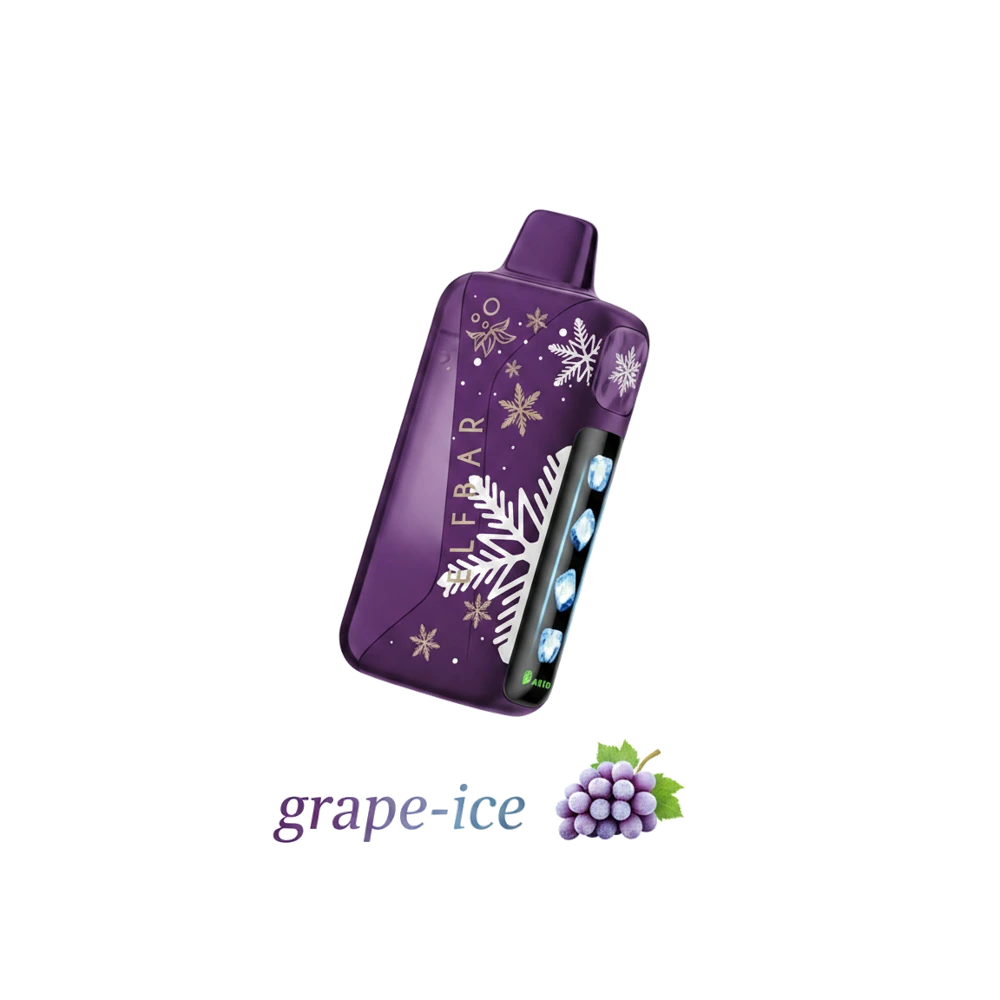 ELFBAR Ice King Pro 40000 Puffs 50mg Nicotine Ice control disposable vape in the UAE 9 ELFBAR Ice King Pro 40000 Puffs 50mg Nicotine Ice control disposable vape in the UAE grape-ice premium transparent