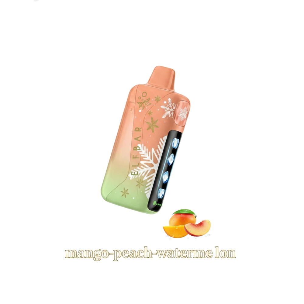 ELFBAR Ice King Pro 40000 Puffs 50mg Nicotine Ice control disposable vape in the UAE 11 ELFBAR Ice King Pro 40000 Puffs 50mg Nicotine Ice control disposable vape in the UAE mango-peach-watermelon premium transparent