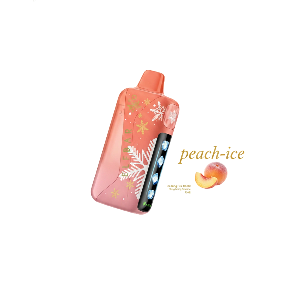 ELFBAR Ice King Pro 40000 Puffs 50mg Nicotine Ice control disposable vape in the UAE 14 ELFBAR Ice King Pro 40000 Puffs 50mg Nicotine Ice control disposable vape in the UAE peach-ice premium transparent