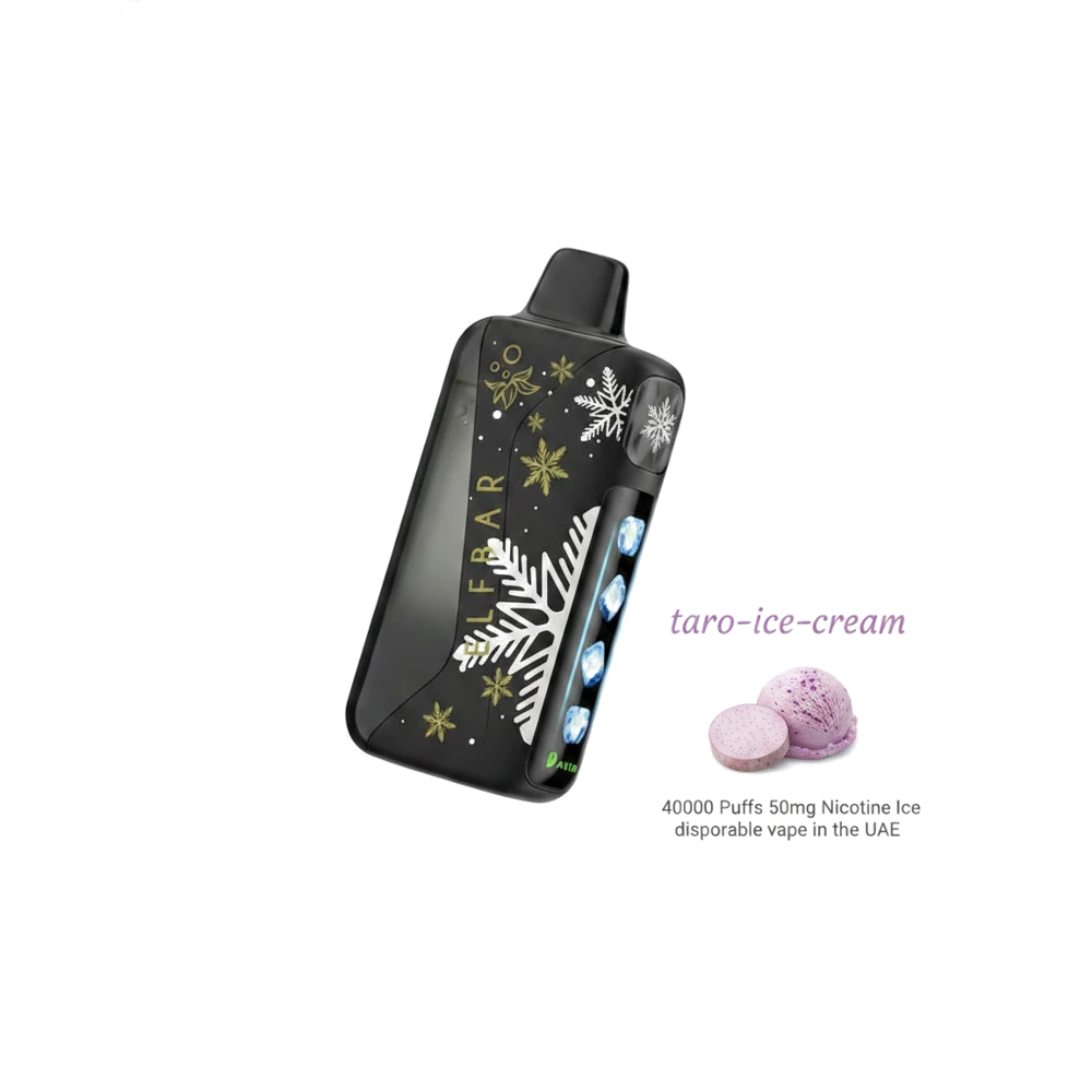 ELFBAR Ice King Pro 40000 Puffs 50mg Nicotine Ice control disposable vape in the UAE 20 ELFBAR Ice King Pro 40000 Puffs 50mg Nicotine Ice control disposable vape in the UAE taro-ice-cream premium transparent