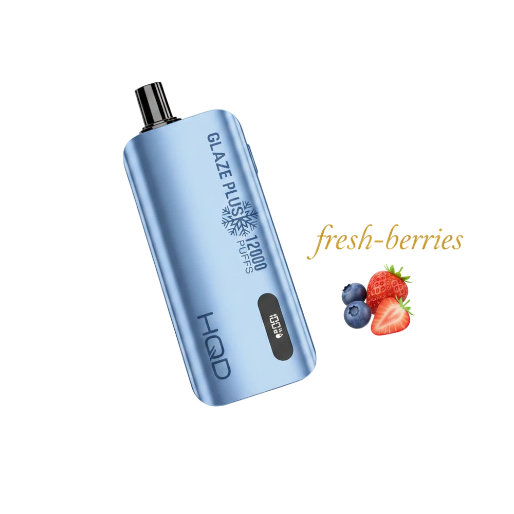 HQD Glaze Plus 12000Puffs Disposable Vape In UAE 5 HQD Glaze Plus 12000Puffs Disposable Vape In UAE fresh-berries premium transparent