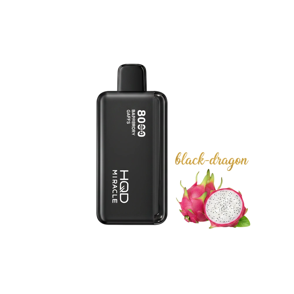 HQD Miracle 8000 Puffs Zero Nicotine (0mg) vape in the UAE 2 HQD Miracle 8000 Puffs Zero Nicotine (0mg) vape in the UAE black-dragon premium transparent