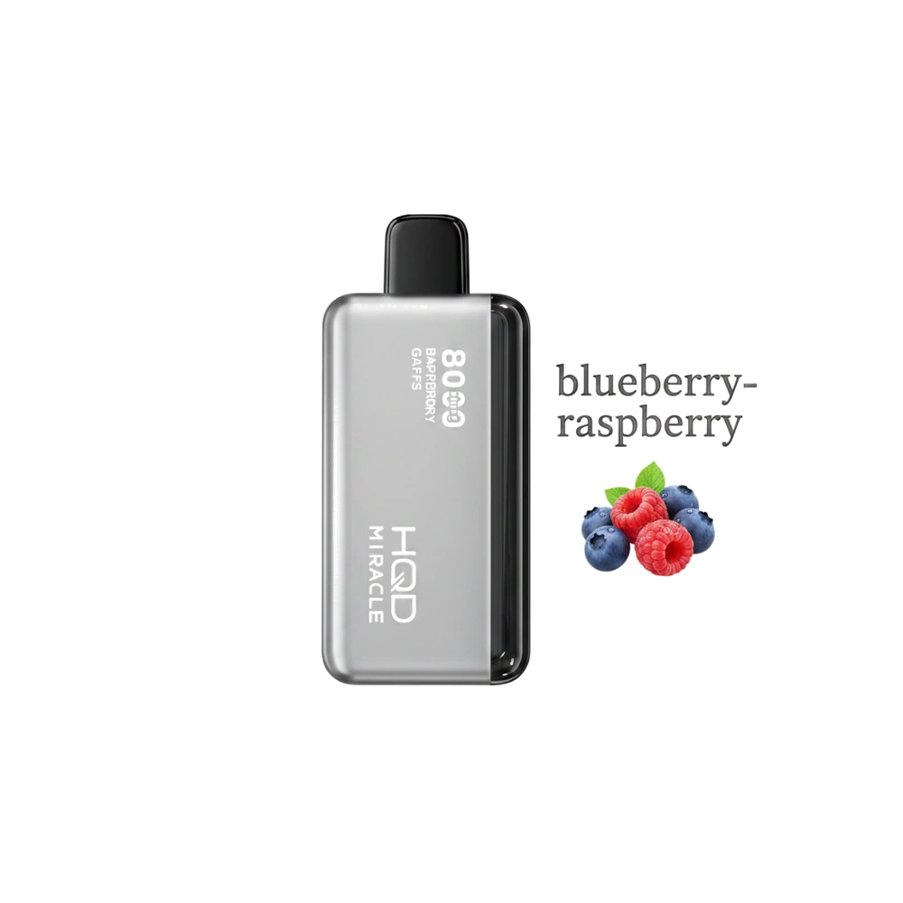 HQD Miracle 8000 Puffs Zero Nicotine (0mg) vape in the UAE 4 HQD Miracle 8000 Puffs Zero Nicotine (0mg) vape in the UAE blueberry-raspberry premium transparent