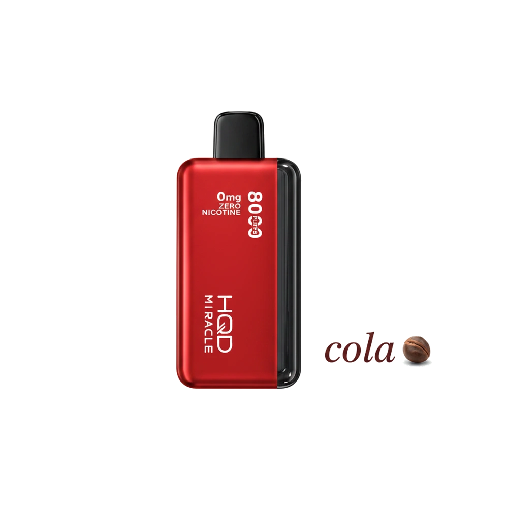 HQD Miracle 8000 Puffs Zero Nicotine (0mg) vape in the UAE 6 HQD Miracle 8000 Puffs Zero Nicotine (0mg) vape in the UAE cola premium transparent