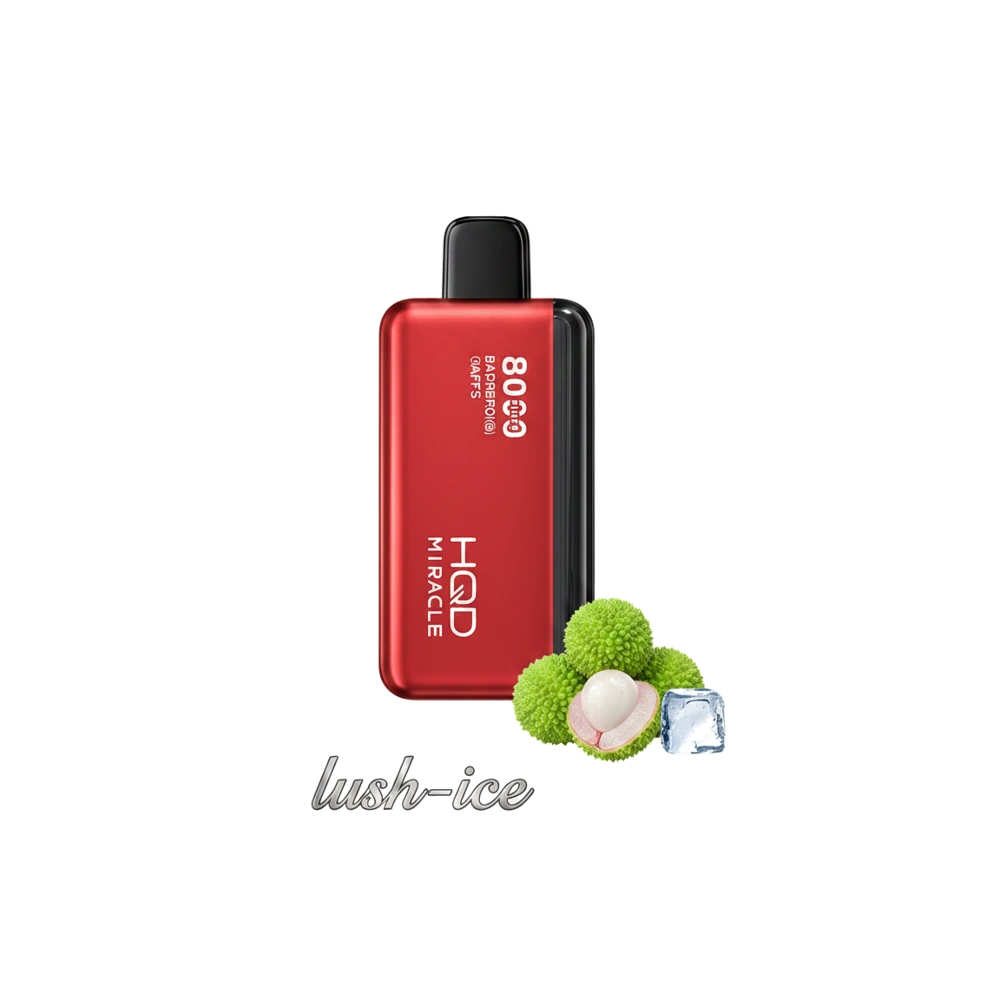 HQD Miracle 8000 Puffs Zero Nicotine (0mg) vape in the UAE 9 HQD Miracle 8000 Puffs Zero Nicotine (0mg) vape in the UAE lush-ice premium transparent
