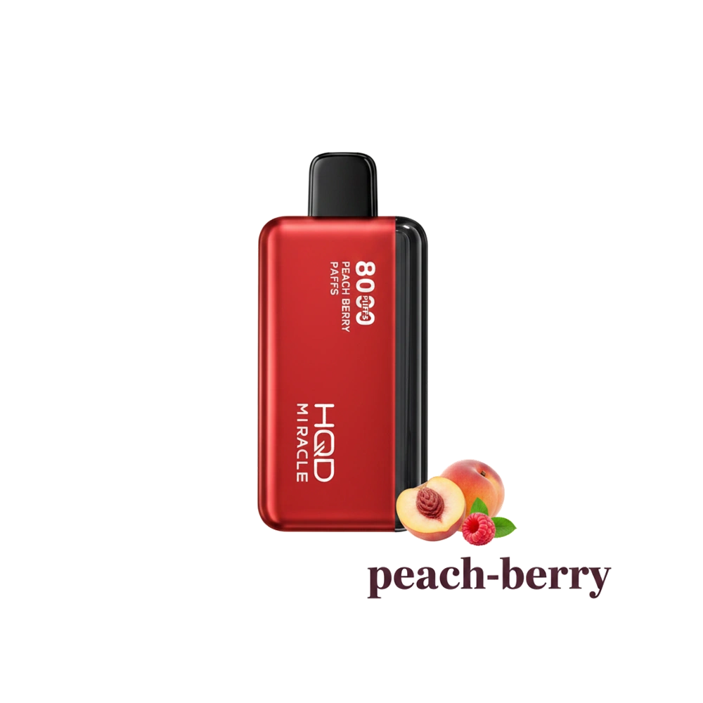 HQD Miracle 8000 Puffs Zero Nicotine (0mg) vape in the UAE 10 HQD Miracle 8000 Puffs Zero Nicotine (0mg) vape in the UAE peach-berry premium transparent