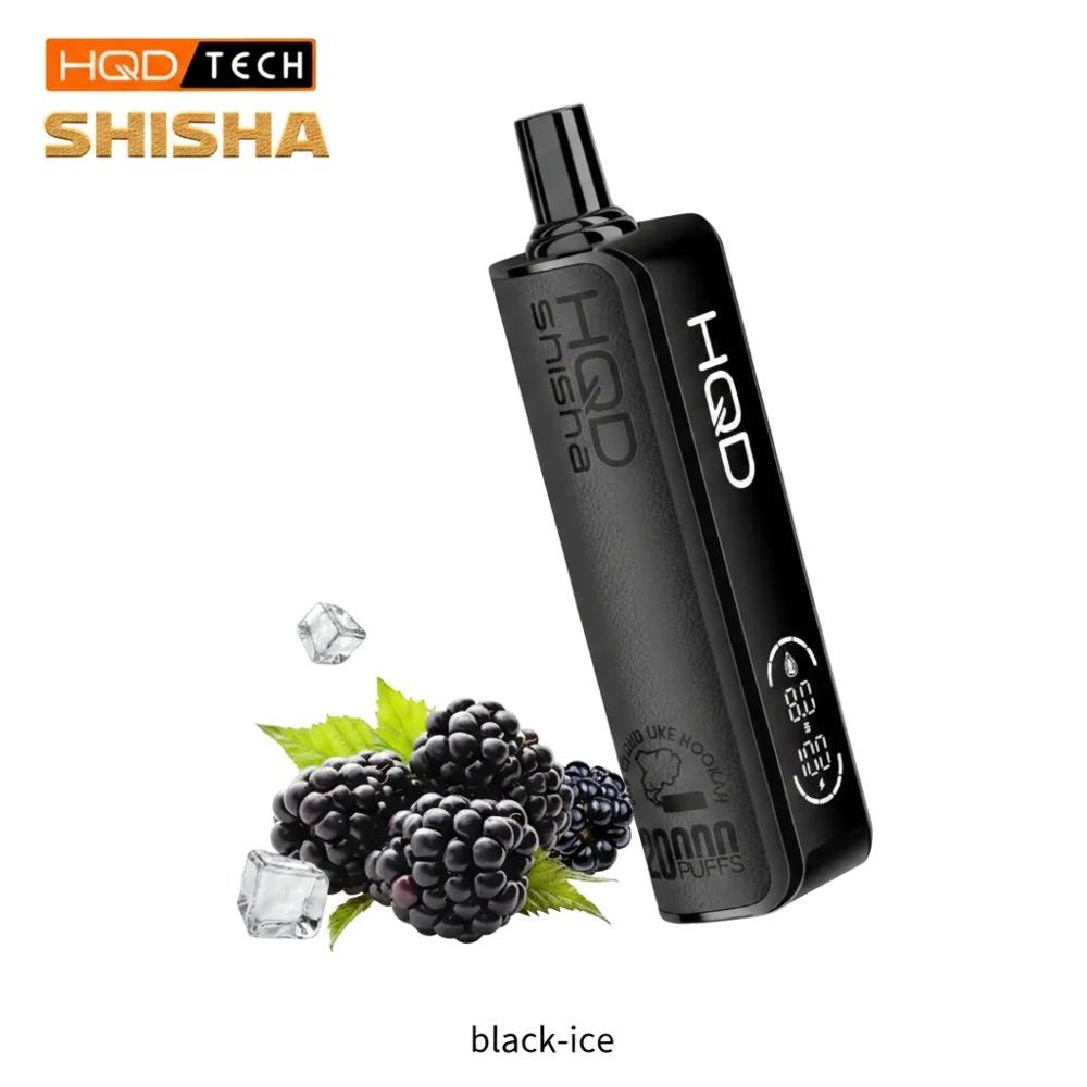 HQD Shisha 20000 Puffs Hookah Disposable Vape 3% 2 HQD Shisha 20000 Puffs Hookah Disposable Vape 3mg in the UAE black-ice premium transparent