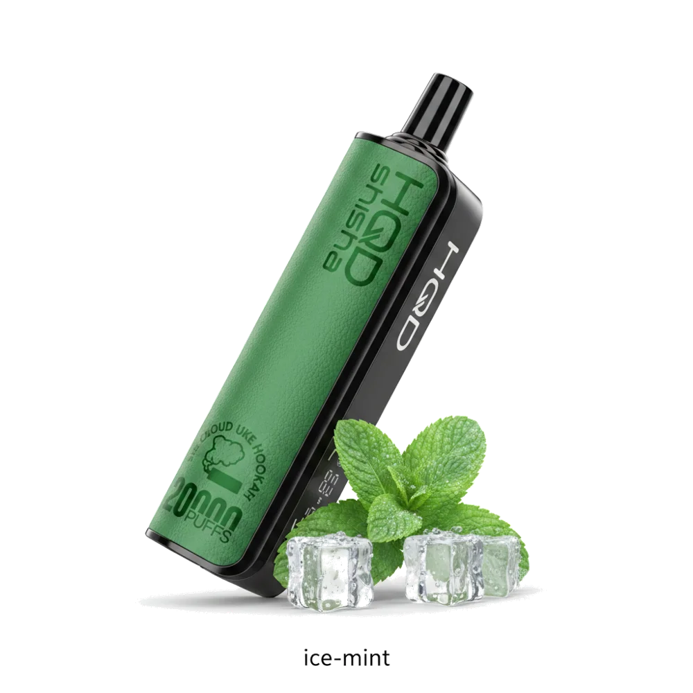 HQD Shisha 20000 Puffs Hookah Disposable Vape 3% 4 HQD Shisha 20000 Puffs Hookah Disposable Vape 3mg in the UAE ice-mint premium transparent