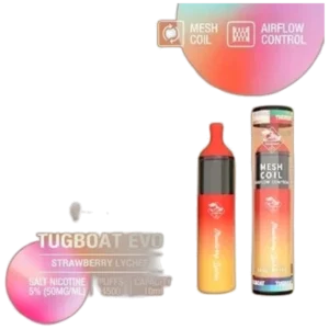 vape shop dubai 98 TUGBOAT EVO Dubai premium transparent