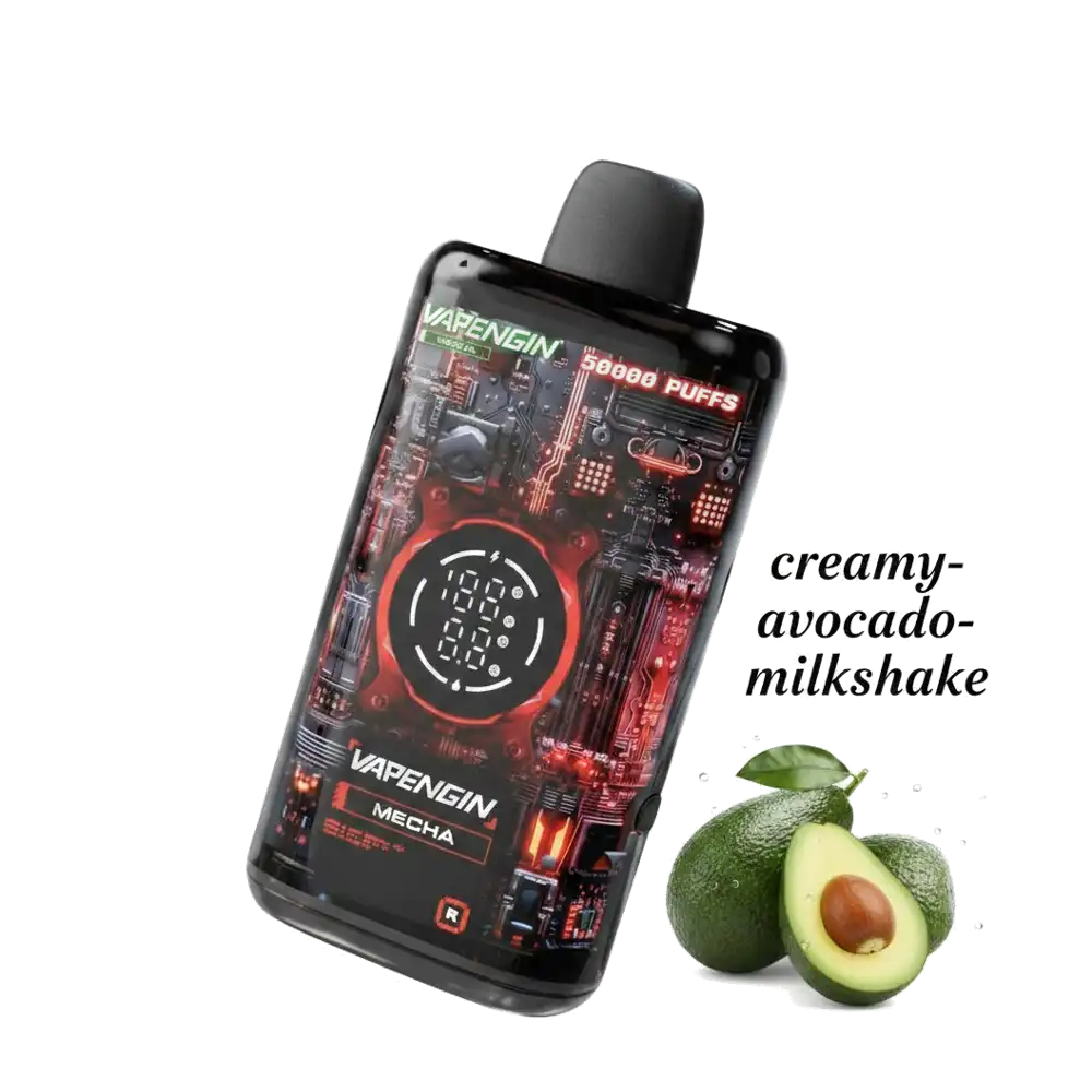 VAPENGIN Meacha 50000 Puffs Disposable Vape kit In UAE 9 VAPENGIN Meacha 50000 Puffs Disposable Vape kit In UAE creamy-avocado-milkshake premium transparent