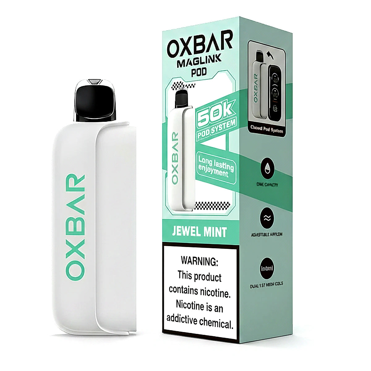 OXBAR Maglink 50000 Puffs Disposable Pod & Battery Disposable Vape In UAE OXBAR Maglink 50000 Puffs Disposable Pod & Battery In UAE
