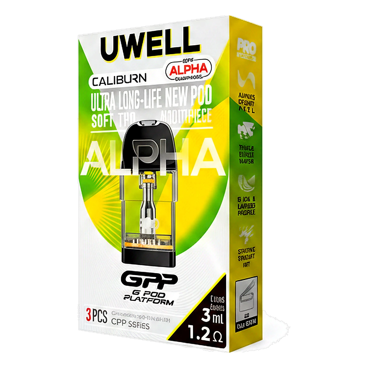 UWELL GPP ALPHA Pod Cartridge 3ml In UAE UWELL GPP ALPHA Pod Cartridge 3ml In UAE
